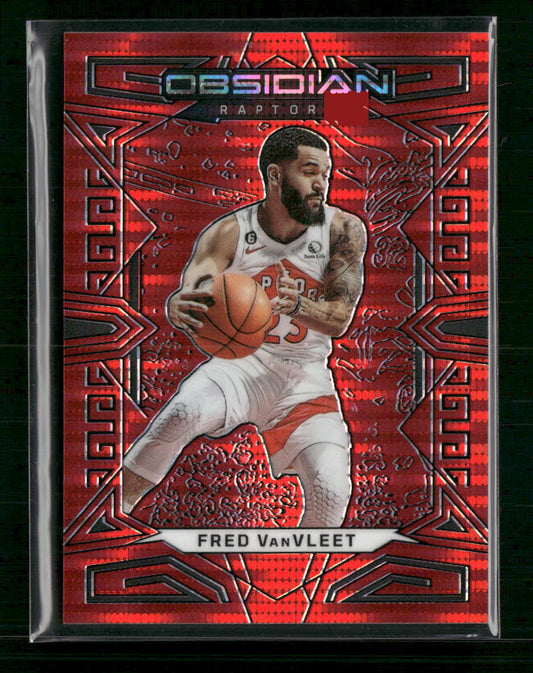 Fred VanVleet 2022-23 Panini Obsidian #115 Electric Etch Lucky Envelopes #/8 - Sport Cards