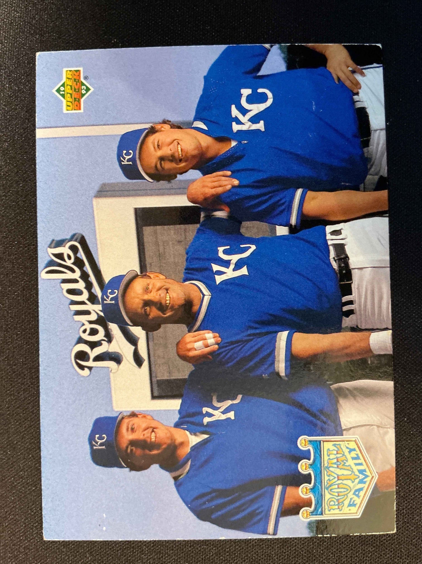 1993 Upper Deck #54 Wally Joyner Greg Jefferies George Brett Card