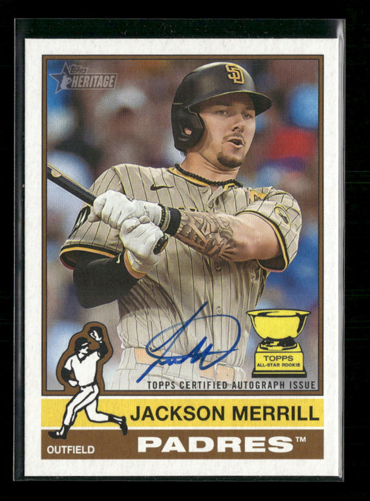 Jackson Merrill 2025 Topps Heritage #ROA-JME Real One Autographs - Sport Cards