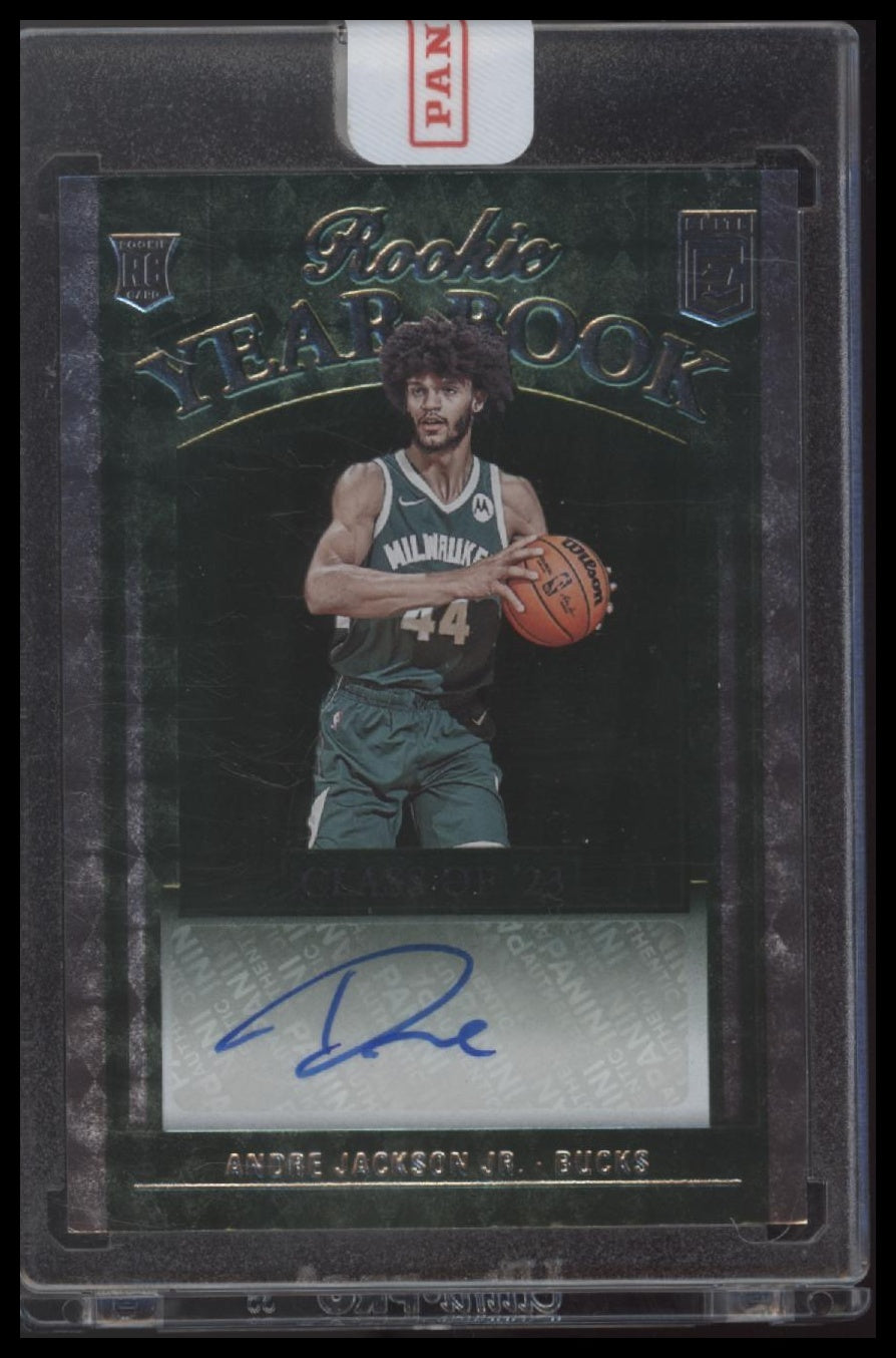 Andre Jackson Jr. 2023-24 Donruss Elite Rookie Yearbook Autographs
