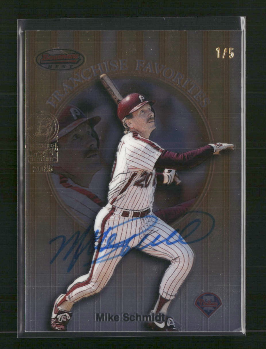Mike Schmidt 1999 Bowman's Best #FR2B Franchise Favorites Autographs - Sport Cards