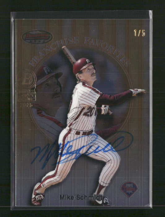 Mike Schmidt 1999 Bowman's Best #FR2B Franchise Favorites Autographs - Sport Cards