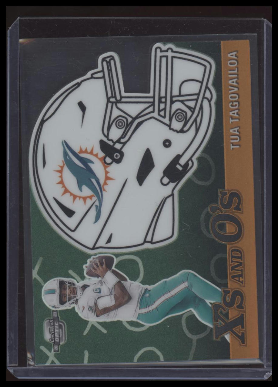 Tua Tagovailoa 2023 Panini Contenders Optic #XO-6 X's and O's Orange #/50