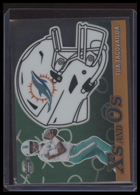 Tua Tagovailoa 2023 Panini Contenders Optic #XO-6 X's and O's Orange #/50