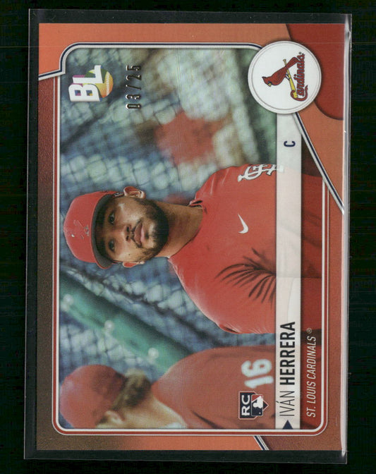 Ivan Herrera 2023 Topps Big League Wrapper Redemption #WR-65 Orange Foil #/25