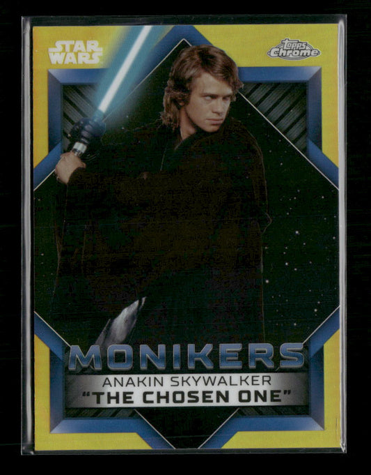 Anakin Skywalker 2023 Topps Chrome Star Wars #M-13 Monikers /50