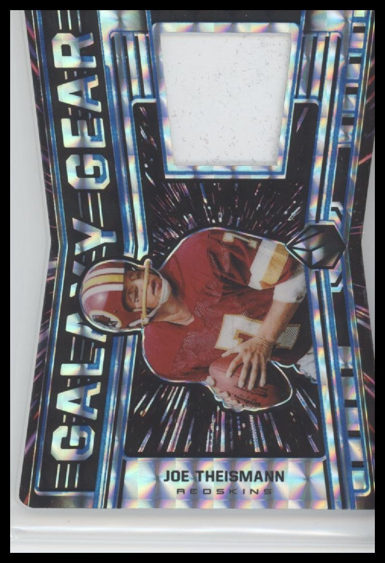 Joe Theismann Washington Redskins 2021 Panini Obsidian Galaxy Gear Relic - Sport Cards