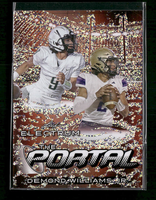 Demond Williams Jr. 2024 Leaf Electrum - The Portal Sparkle Bronze #TPB-5 #/45