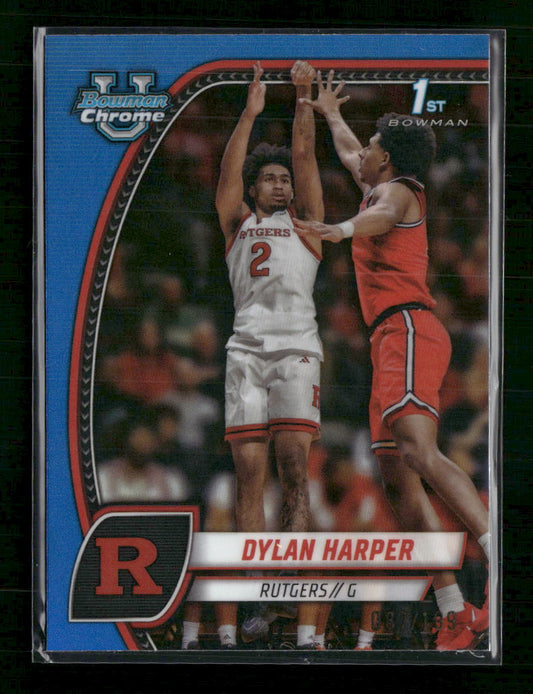 Dylan Harper 2024-25 Bowman University Chrome #22 Blue Refractor #/199