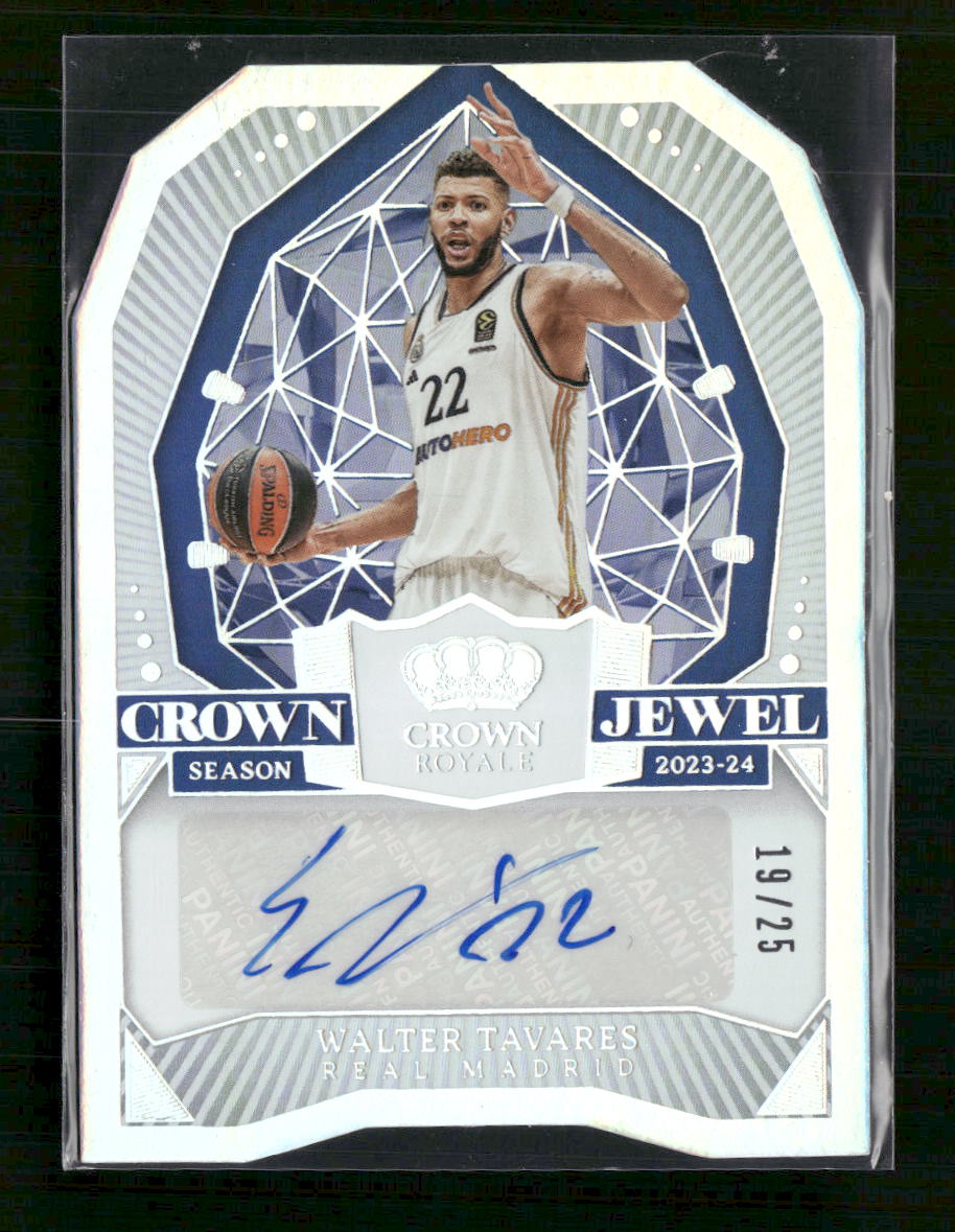 Walter Tavares 2023-24 Panini Crown Royale #CJ-TAV Crown Jewel Signatures #/25