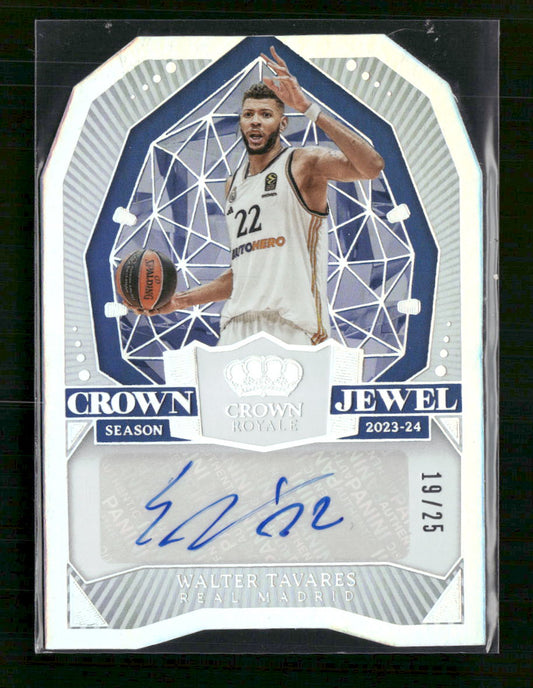 Walter Tavares 2023-24 Panini Crown Royale #CJ-TAV Crown Jewel Signatures #/25