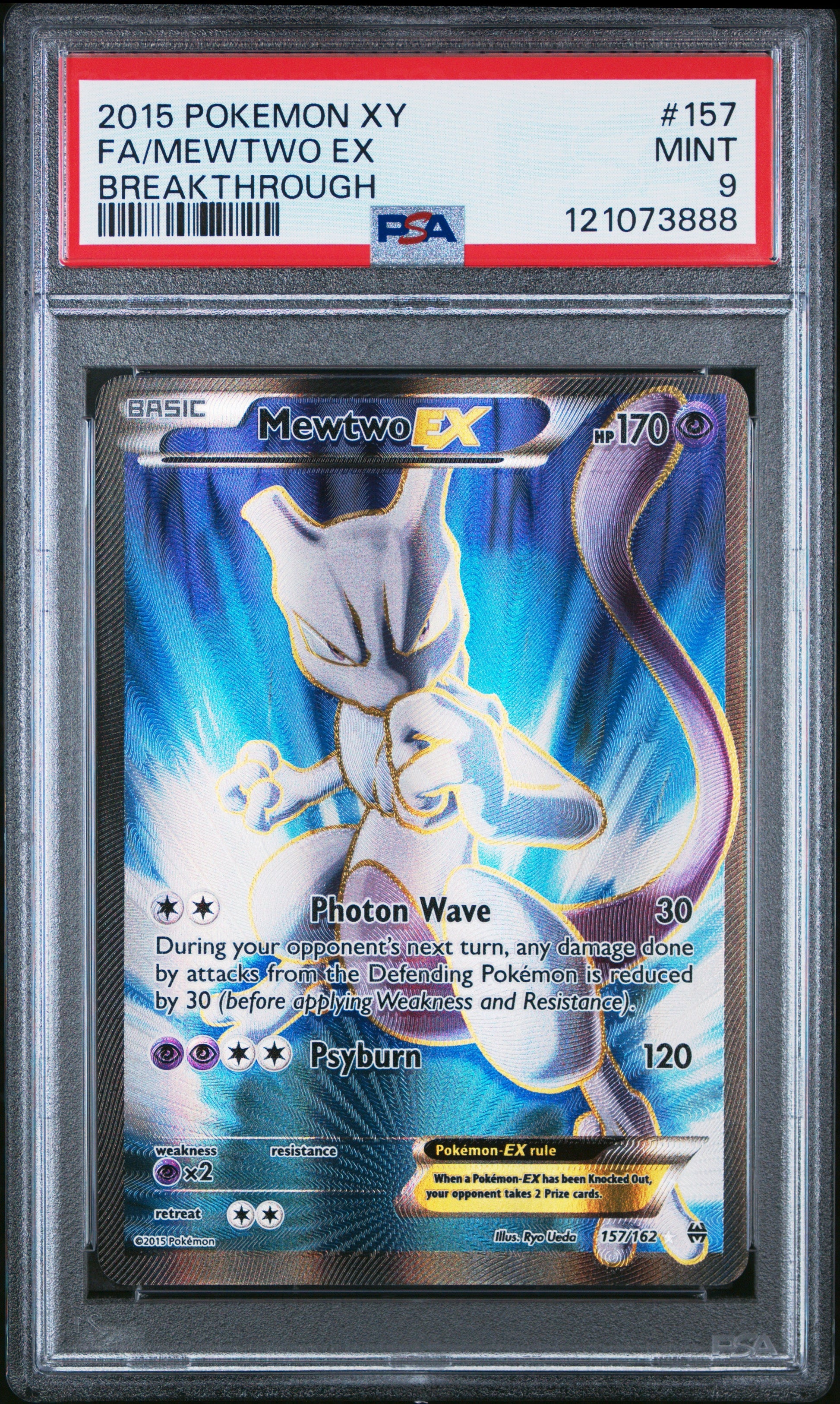 Fa/Mewtwo Ex 2015 Pokemon Xy Breakthrough #157 Breakthrough PSA 9 - Sport Cards