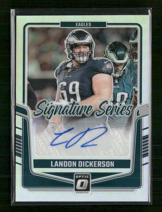 Landon Dickerson 2024 Donruss Optic #SSH-LDN Signature Series Holo