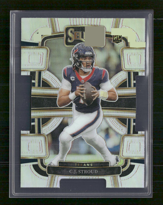 C.J. Stroud 2023 Panini Select #41 Silver Prizms Die Cuts