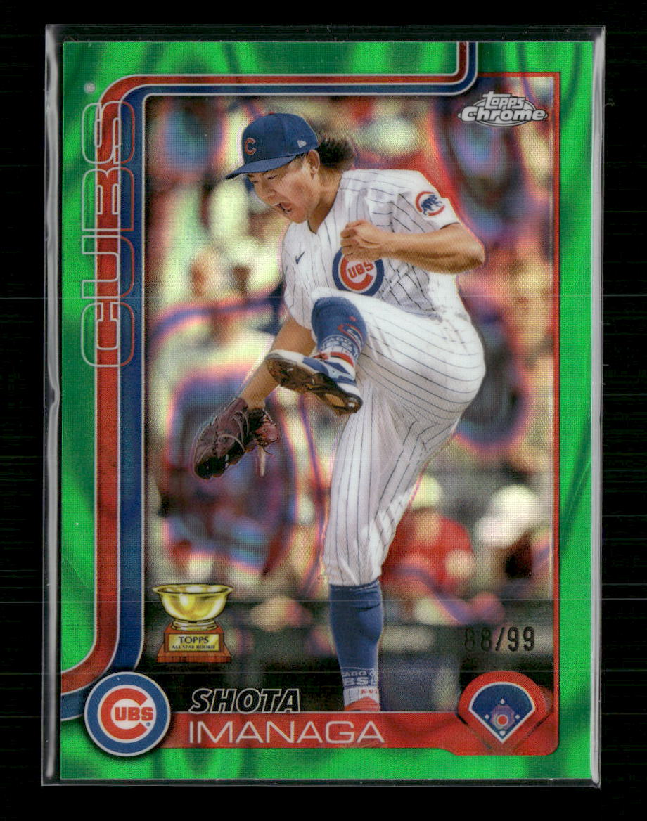 Shota Imanaga 2025 Topps Chrome - Green Lava Refractors #149 #/99