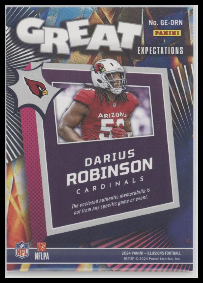 Darius Robinson 2024 Panini Illusions #GE-DRN Great Expectations
