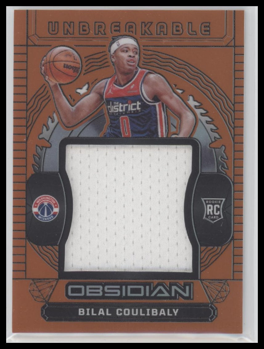 Bilal Coulibaly 2023-24 Panini Obsidian #UM-BIL Unbreakable Orange Flood #/99