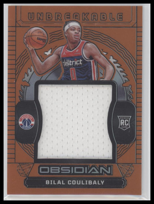Bilal Coulibaly 2023-24 Panini Obsidian #UM-BIL Unbreakable Orange Flood #/99