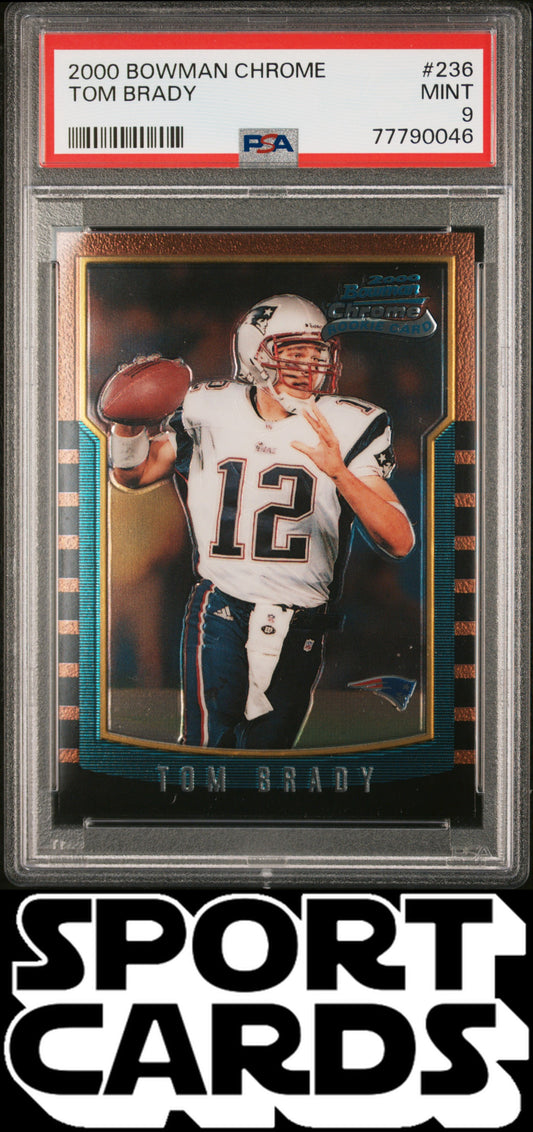 2000 Bowman Chrome #236 Tom Brady PSA 9 SportCards.com