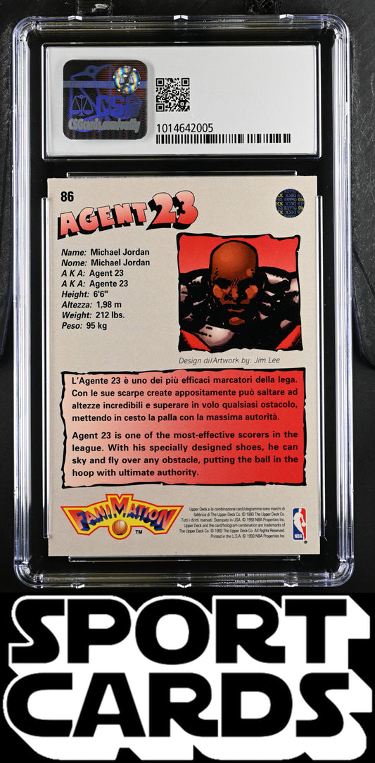 1992-93 International #86 Michael Jordan CSG 9 SportCards.com