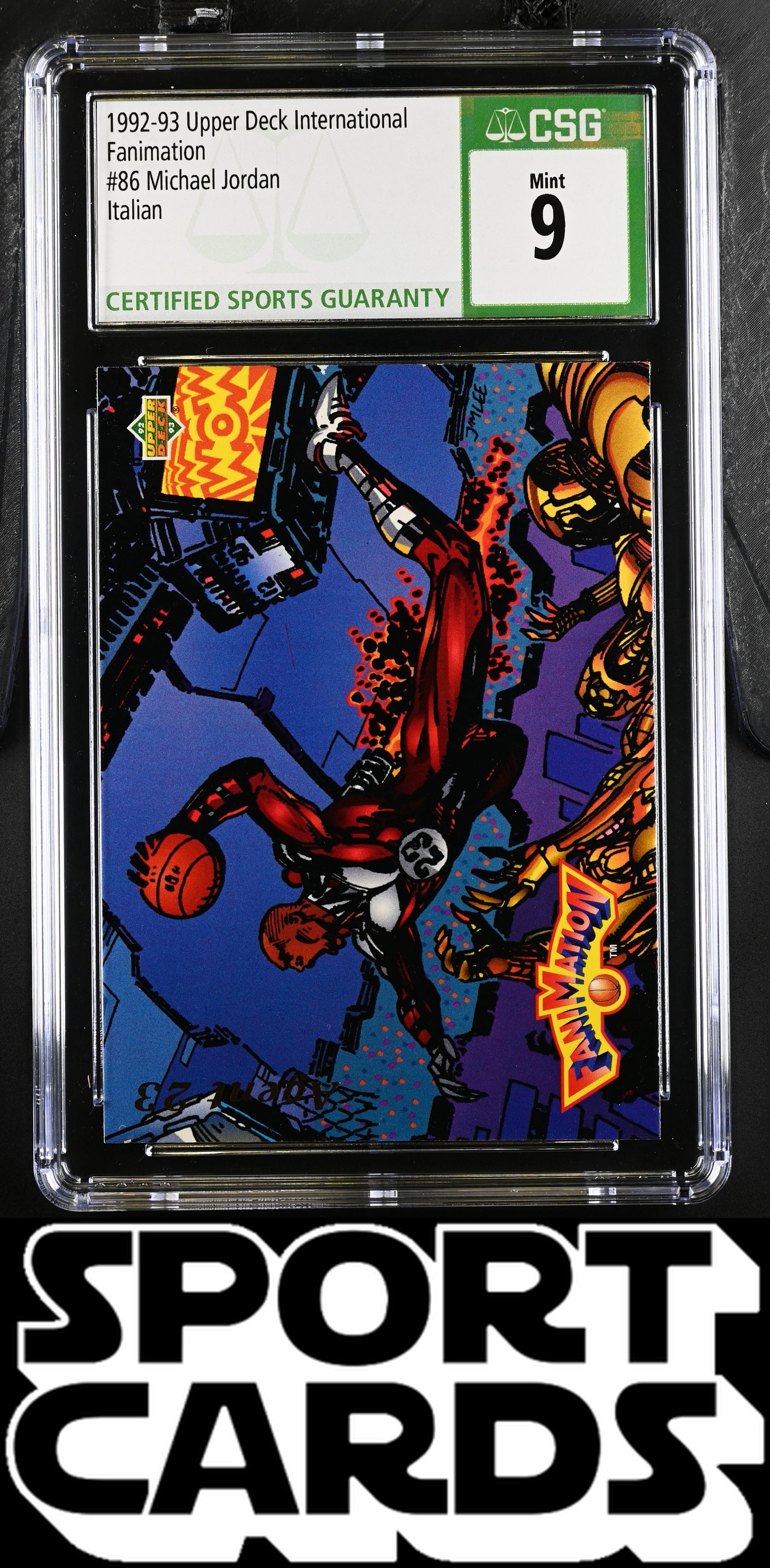 1992-93 International #86 Michael Jordan CSG 9 SportCards.com