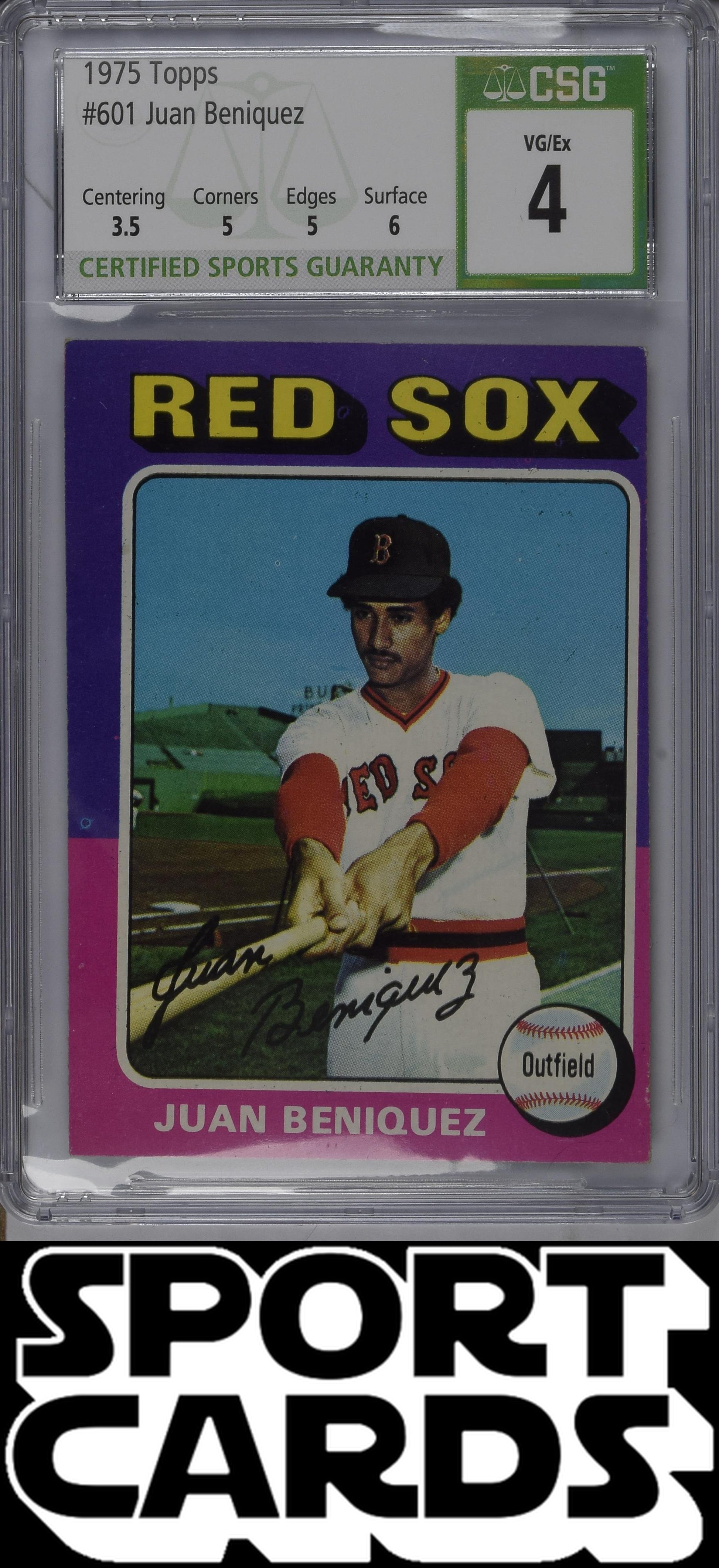 Topps #601 Juan Beniquez CSG 4 SportCards.com