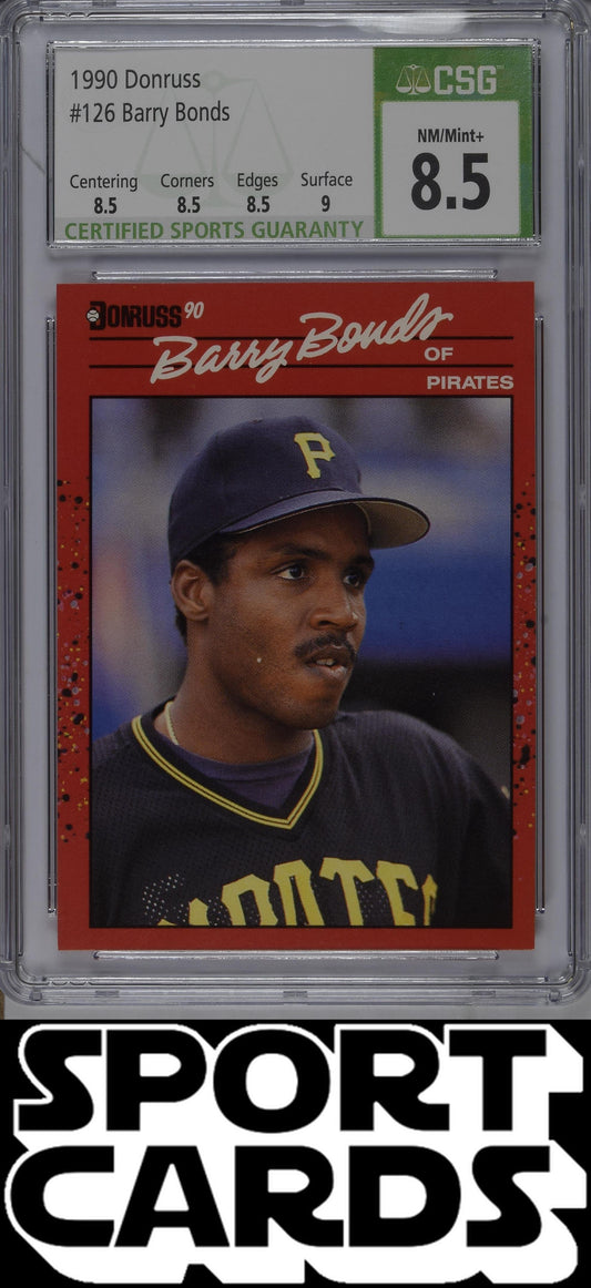 Donruss #126 Barry Bonds CSG 8.5 SportCards.com