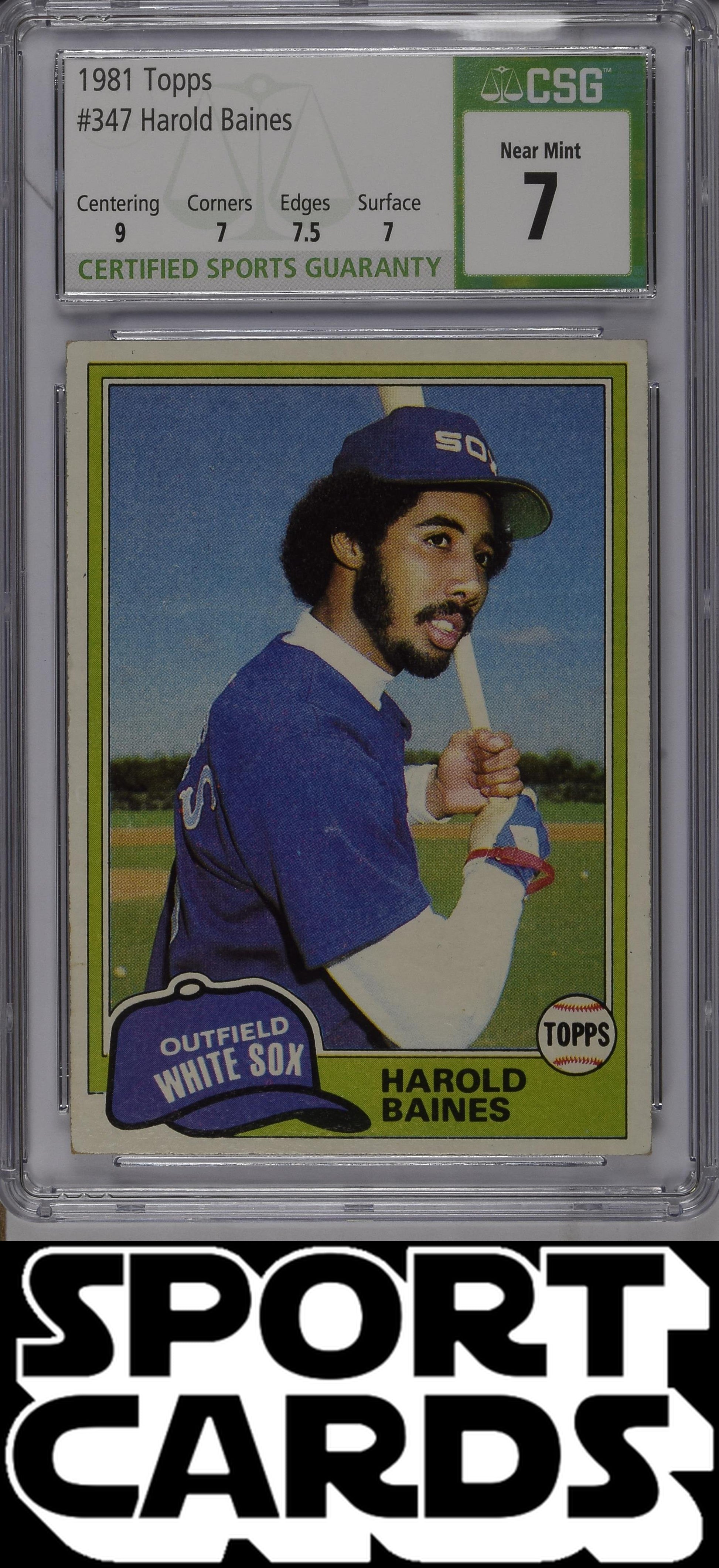 Topps #347 Harold Baines CSG 7 SportCards.com