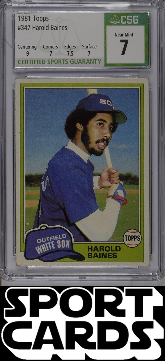 Topps #347 Harold Baines CSG 7 SportCards.com