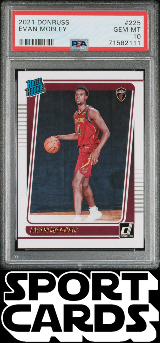 2021 Panini Donruss #225 Evan Mobley PSA 10 SportCards.com