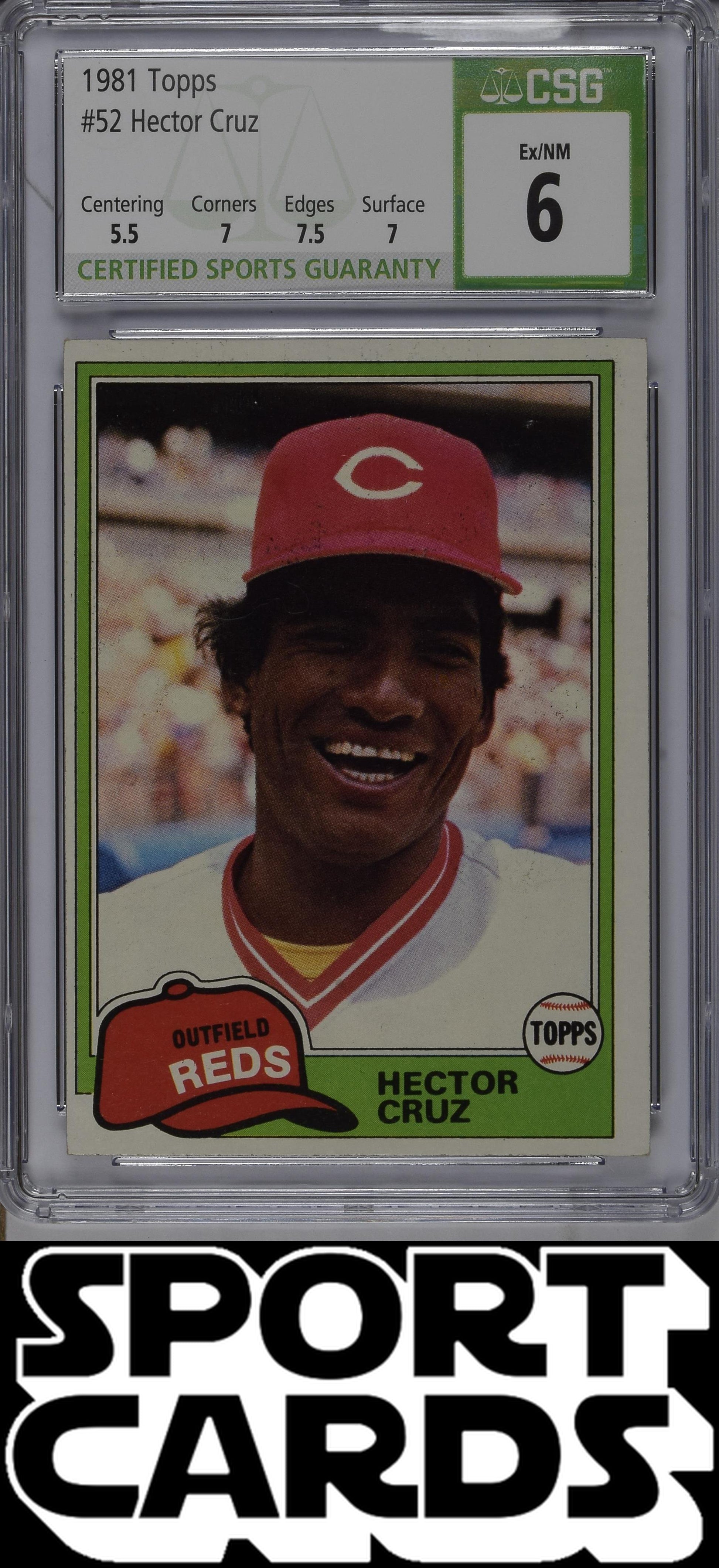 Topps #52 Hector Cruz CSG 6 SportCards.com