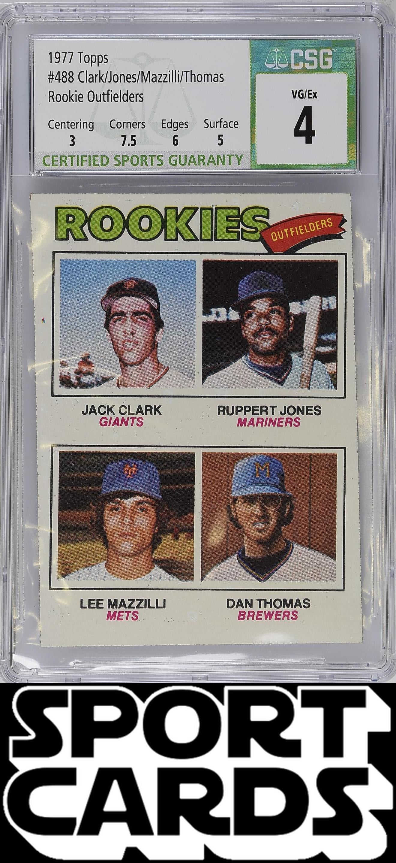 Topps #488 Rookie Outfielders CSG 4 SportCards.com