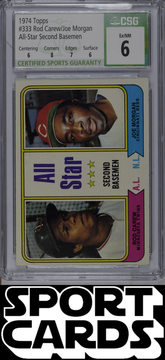 Topps #333 All-Star Second Basemen CSG 6 SportCards.com