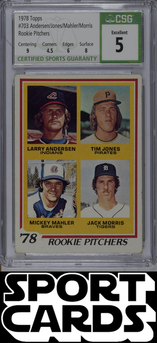Topps #703 '78 Rookie Pitchers CSG 5 SportCards.com