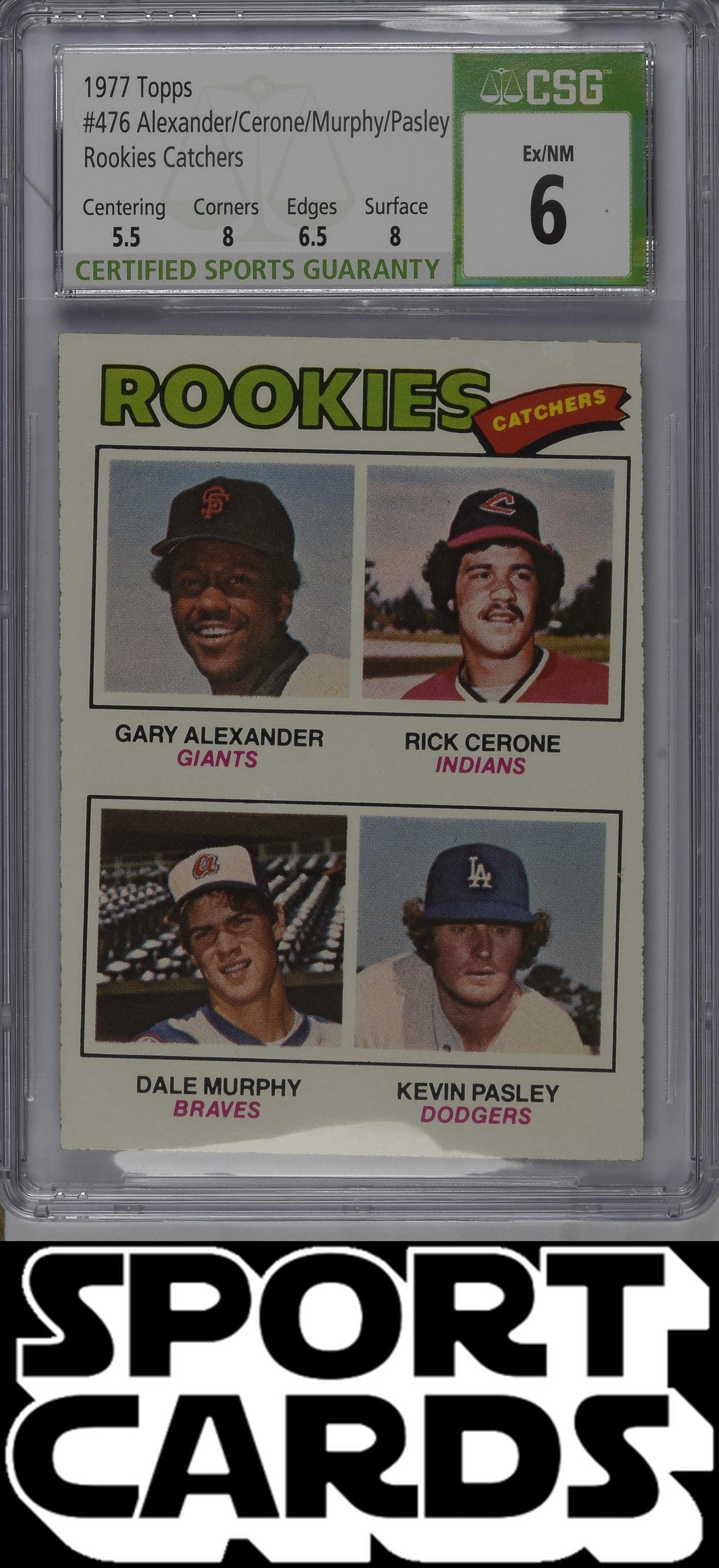 Topps #476 '77 Rookie Catchers CSG 6 SportCards.com