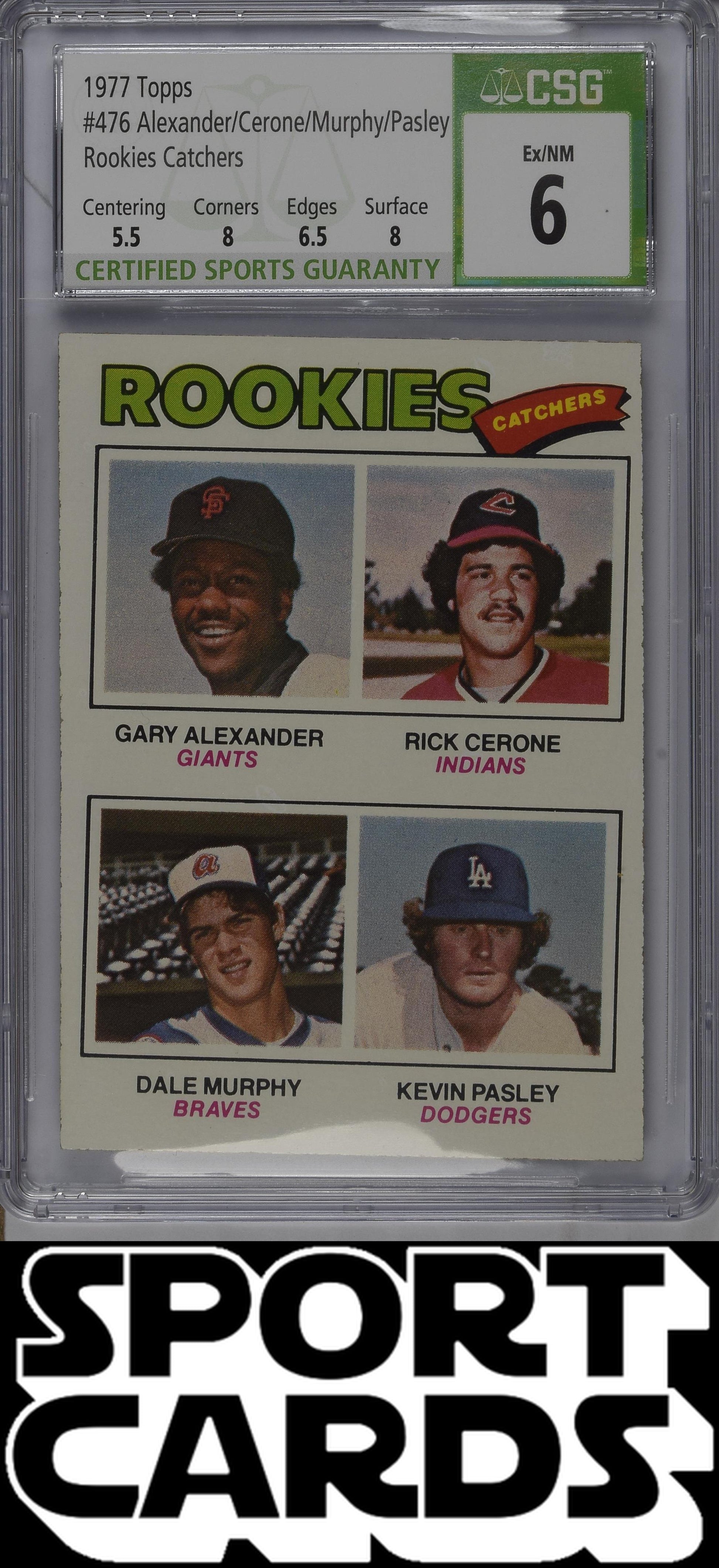 Topps #476 '77 Rookie Catchers CSG 6 SportCards.com