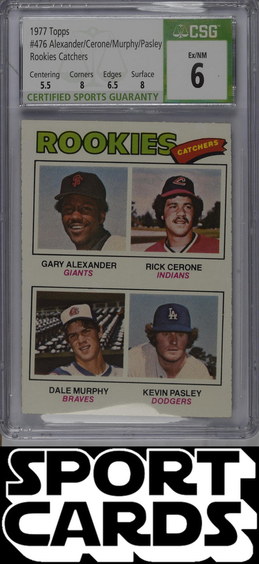 Topps #476 '77 Rookie Catchers CSG 6 SportCards.com