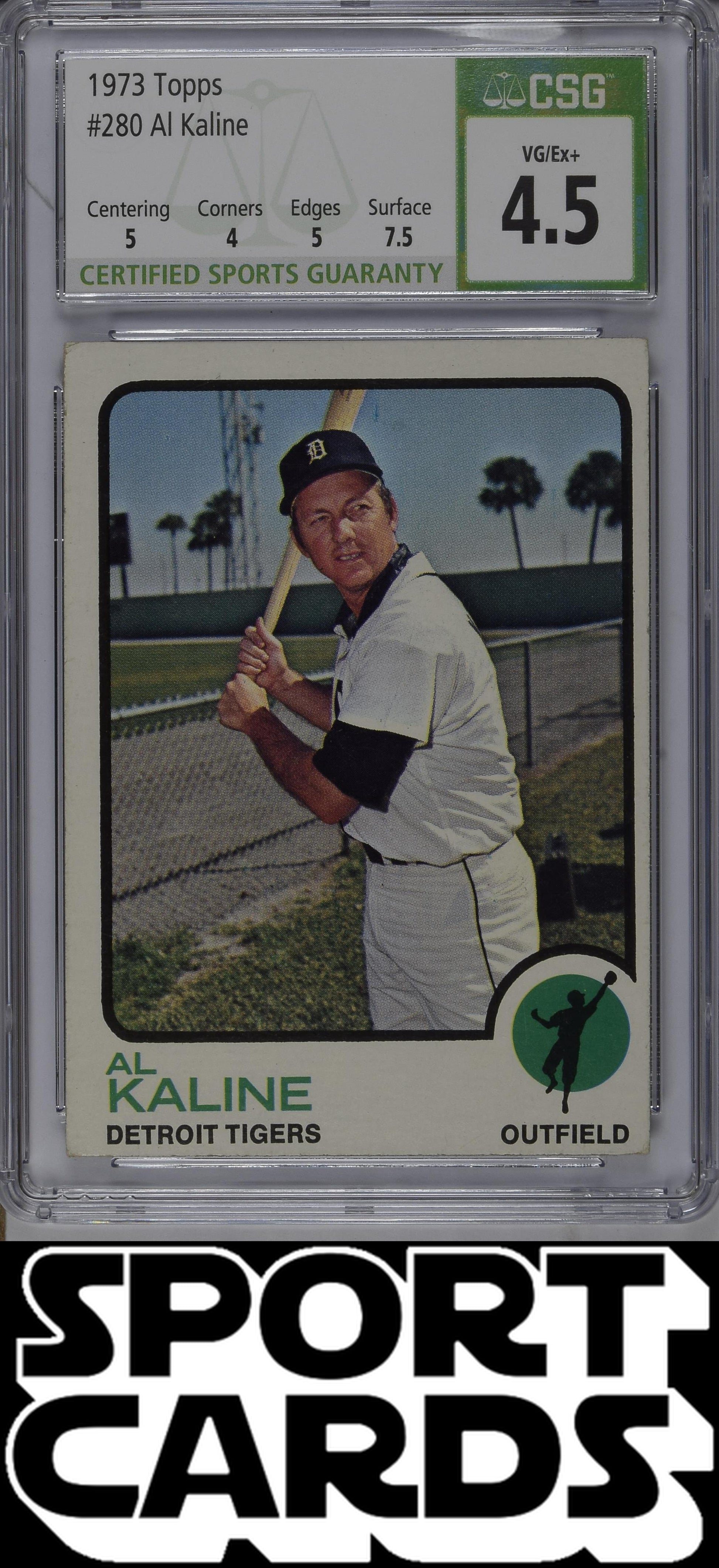 Topps #280 Al Kaline CSG 4.5 SportCards.com
