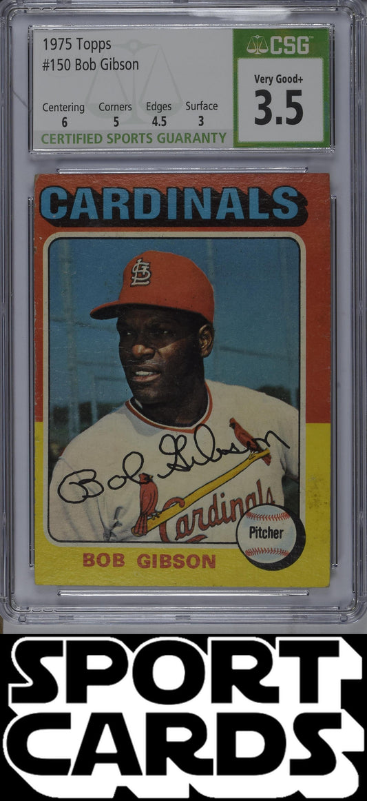Topps #150 Bob Gibson CSG 3.5 SportCards.com