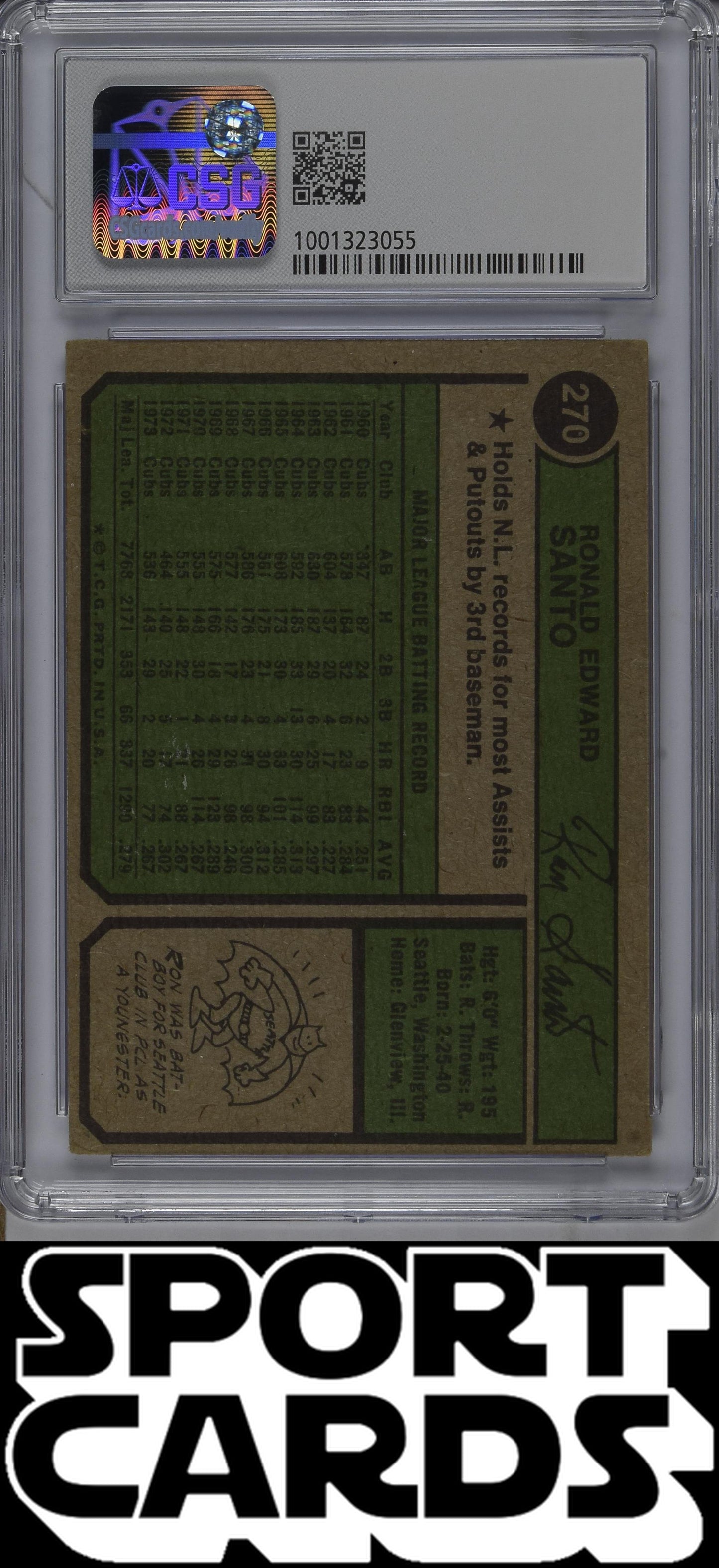 Topps #270 Ron Santo CSG 4.5 SportCards.com