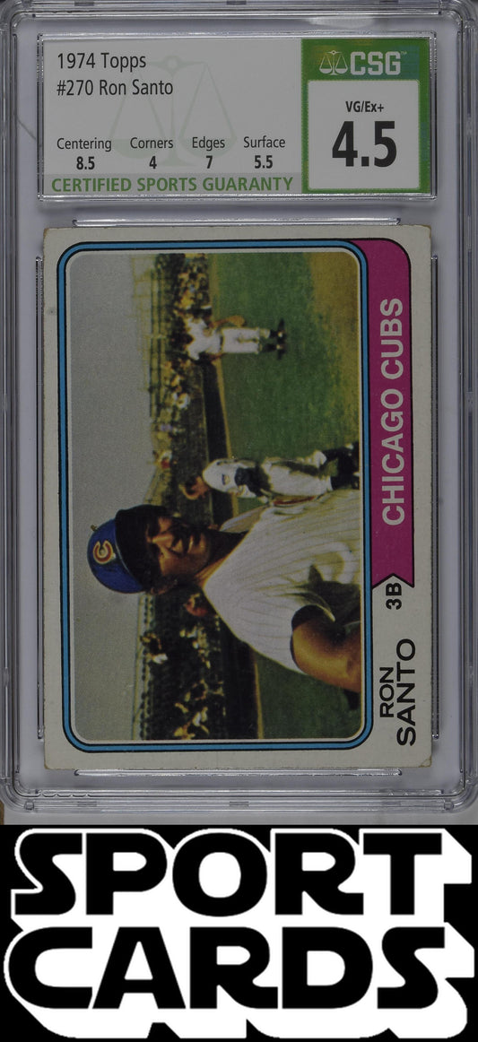 Topps #270 Ron Santo CSG 4.5 SportCards.com