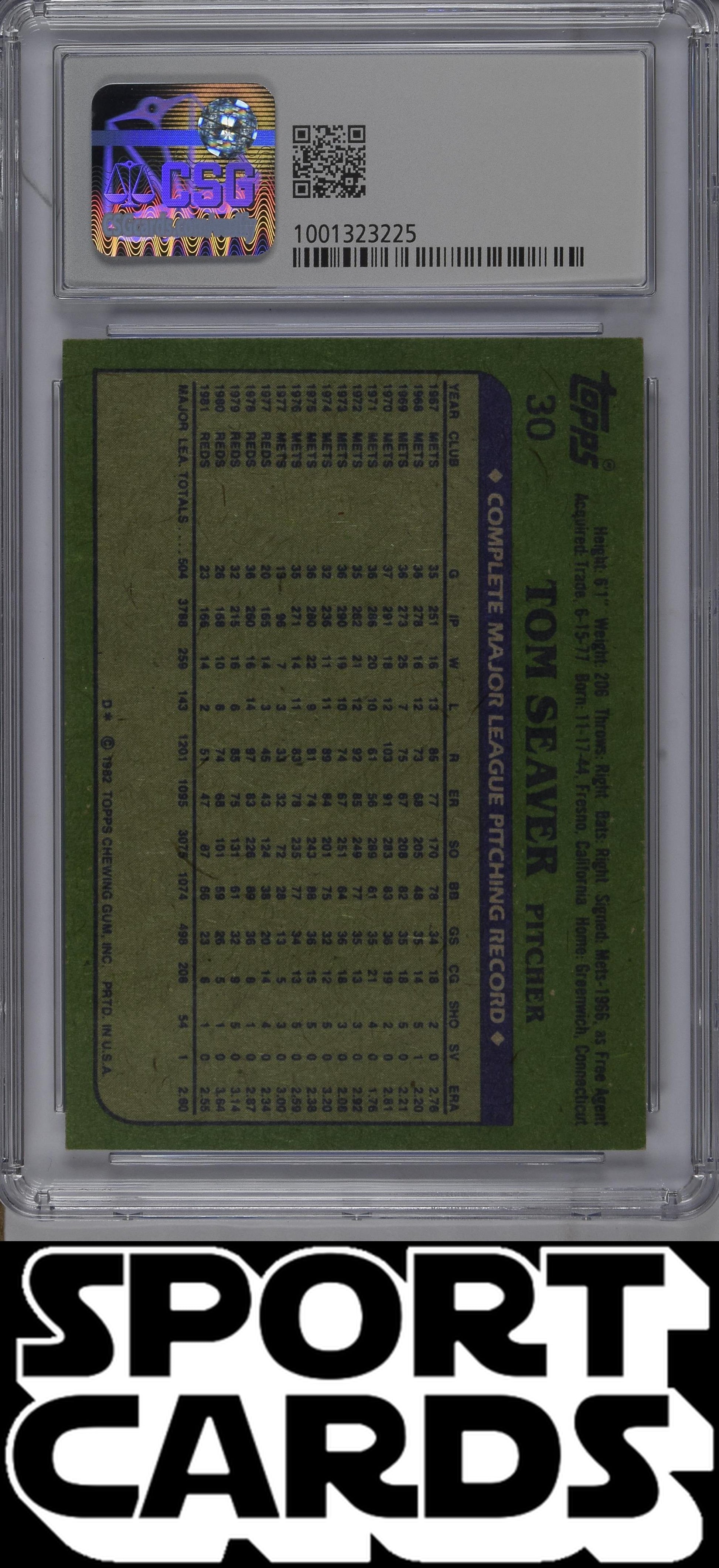 Topps #30 Tom Seaver CSG 6.5 SportCards.com