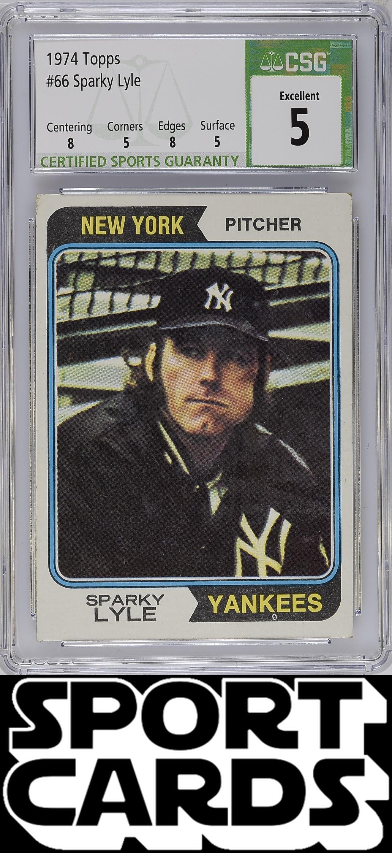 Topps #66 Sparky Lyle CSG 5 SportCards.com