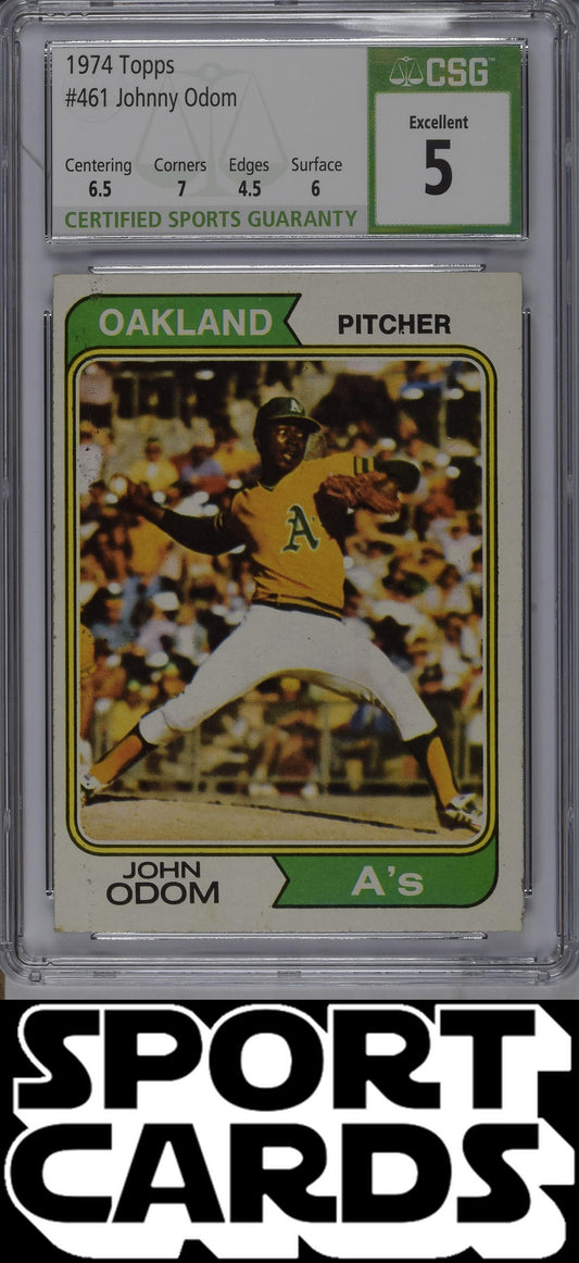 Topps #461 Johnny Odom CSG 5 SportCards.com