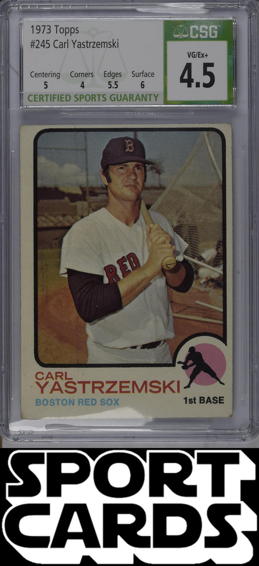 Topps #245 Carl Yastrzemski CSG 4.5 SportCards.com