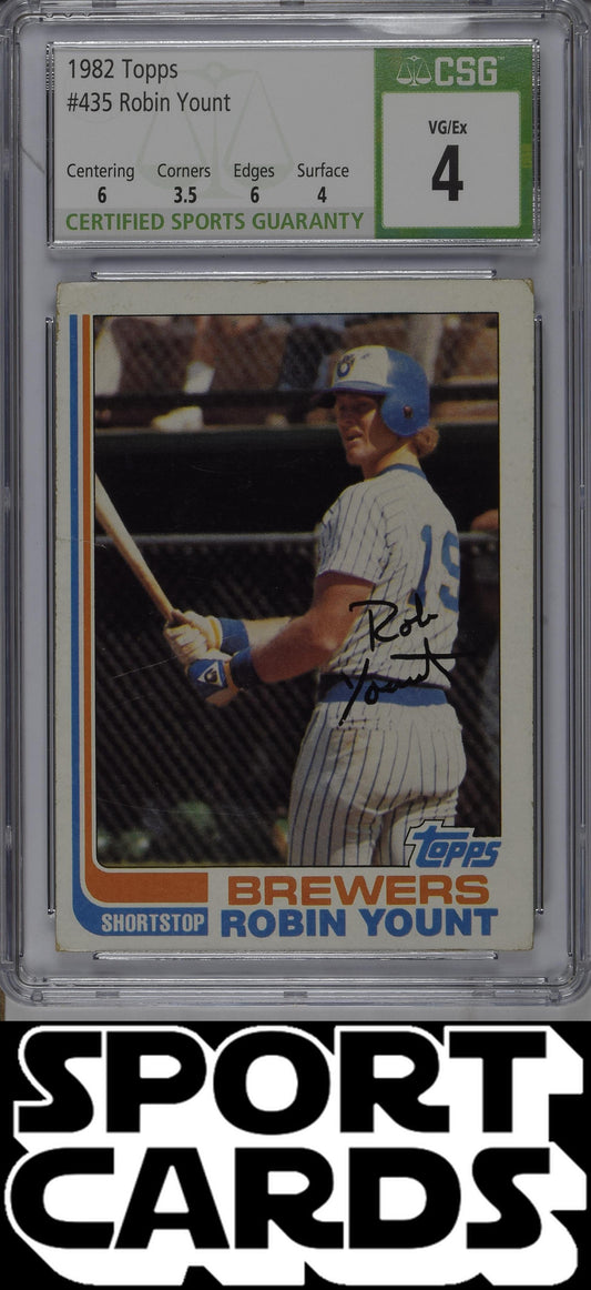 Topps #435 Robin Yount CSG 4 SportCards.com