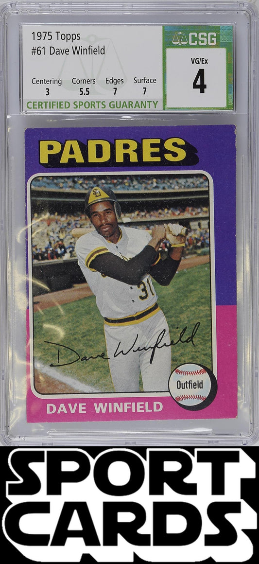 Topps #61 Dave Winfield CSG 4 SportCards.com