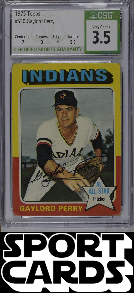 Topps #530 Gaylord Perry CSG 3.5 SportCards.com