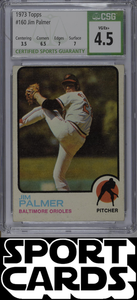 Topps #160 Jim Palmer CSG 4.5 SportCards.com