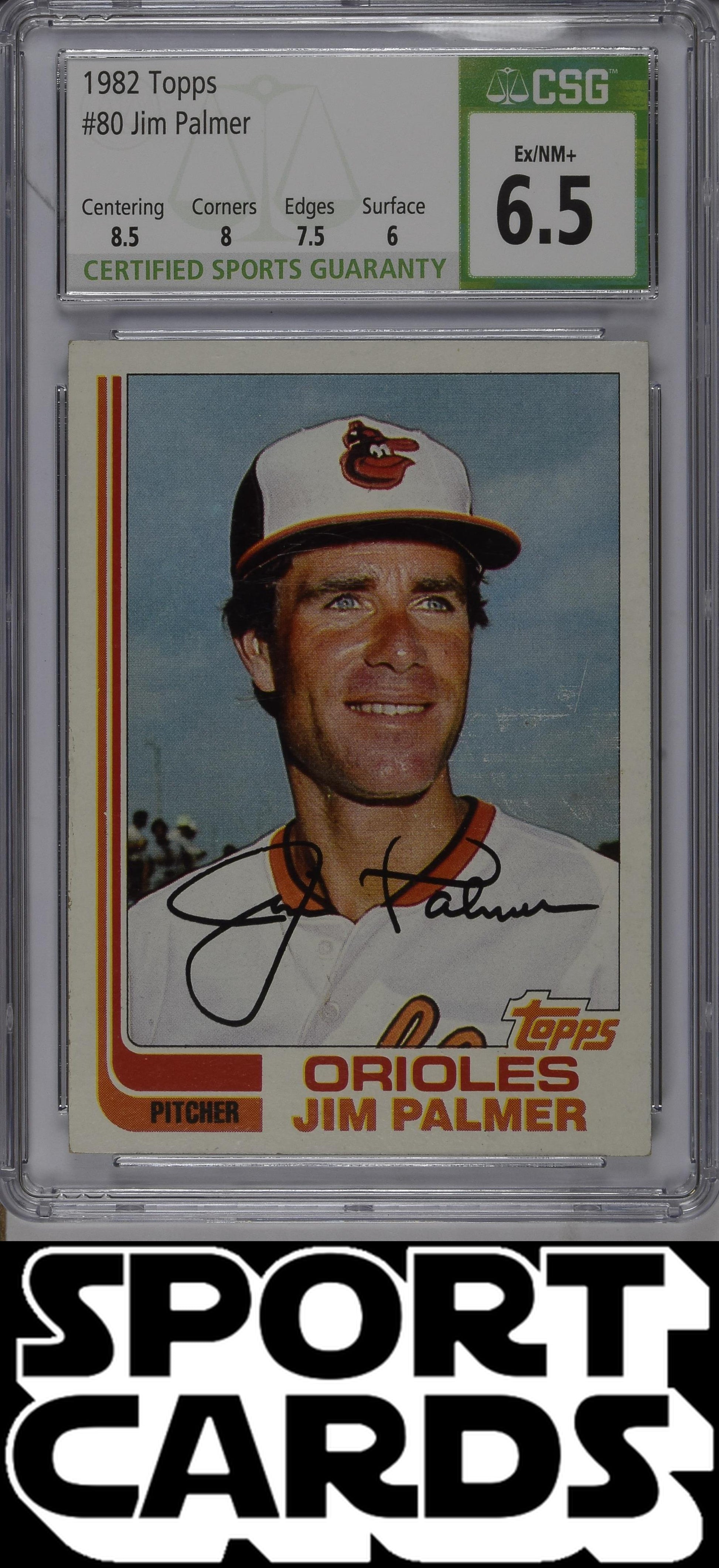 Topps #80 Jim Palmer CSG 6.5 SportCards.com